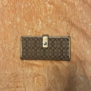 Coach bi fold signature wallet